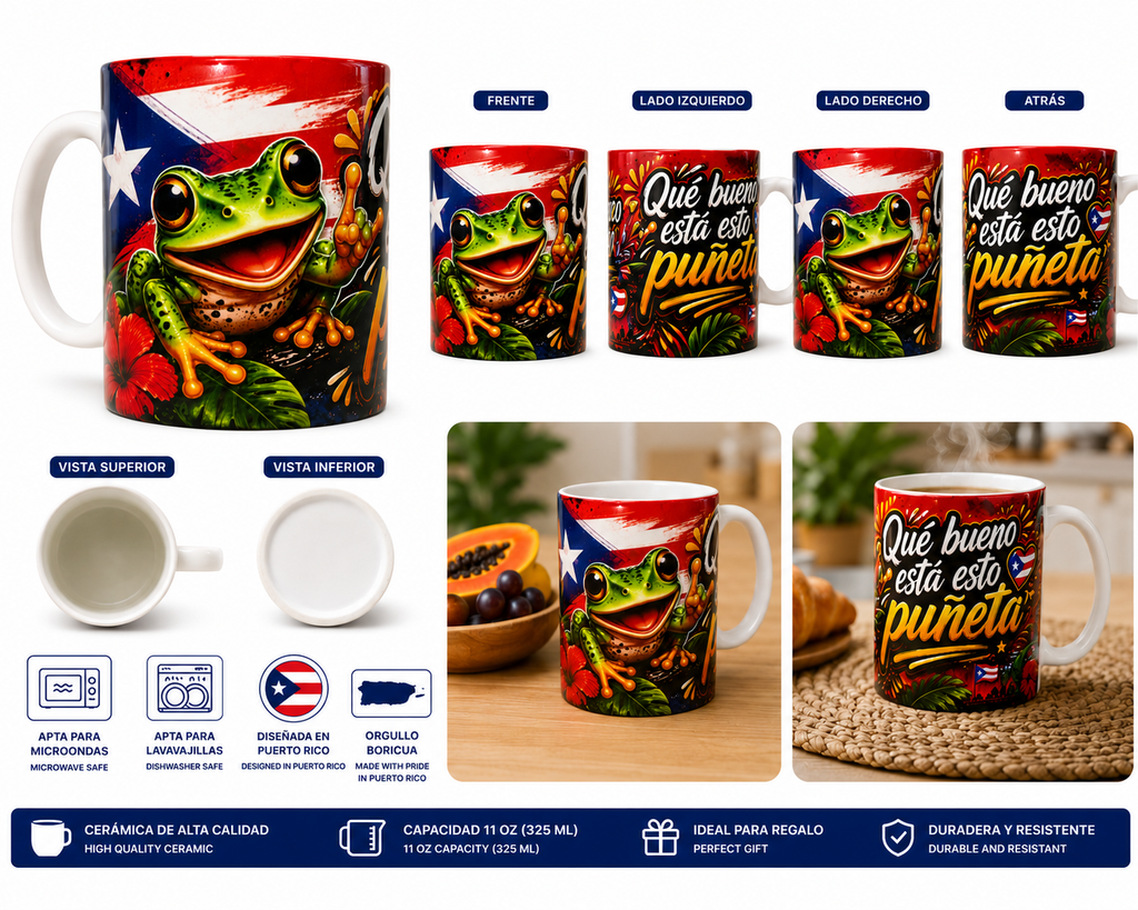 Tazas Puerto Rican